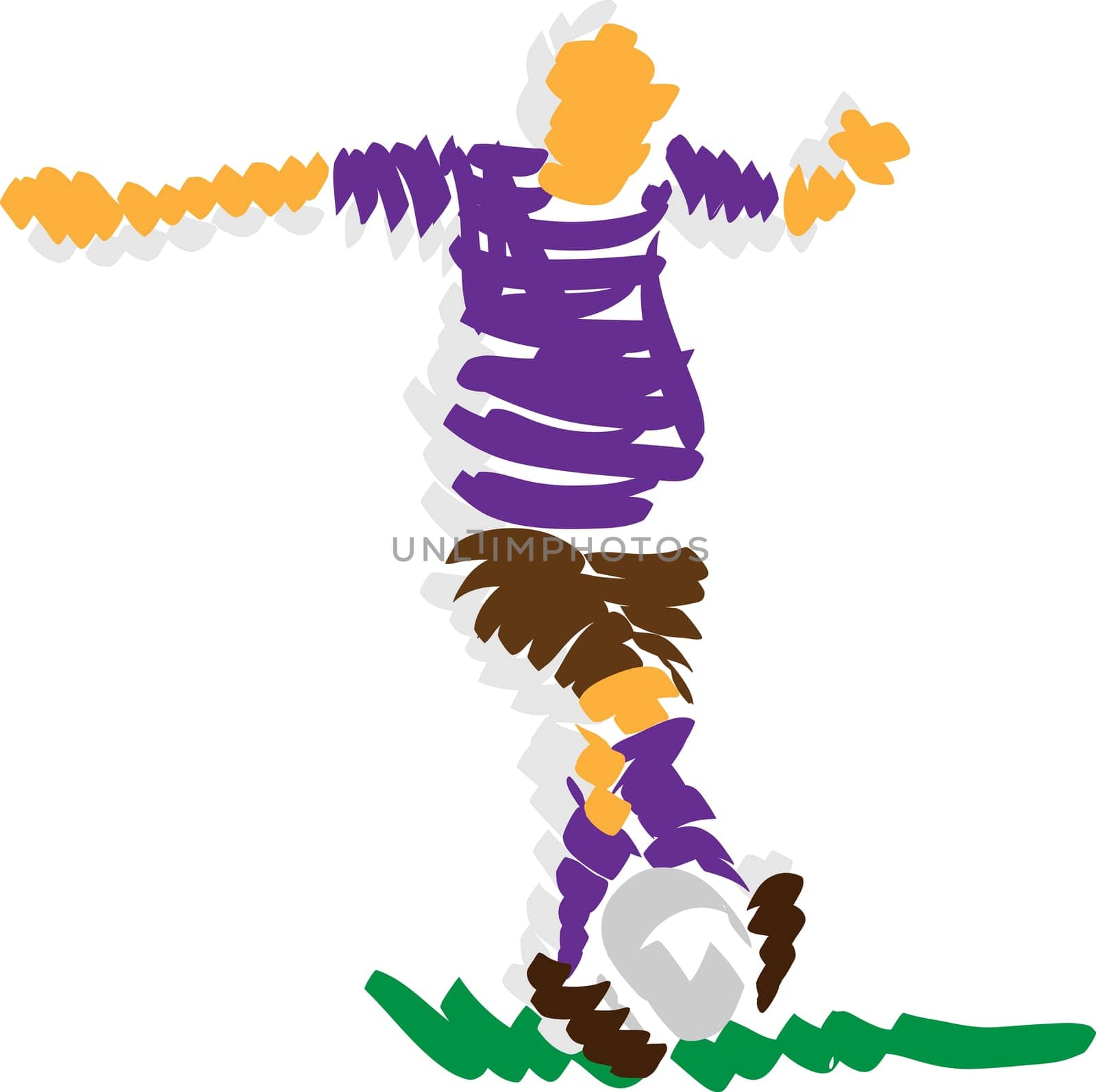 vector - abstract design soccer - isolated on background