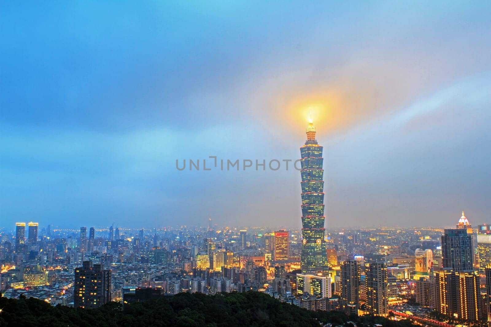 Nice view of Taipei City, Taiwan for adv or others purpose use