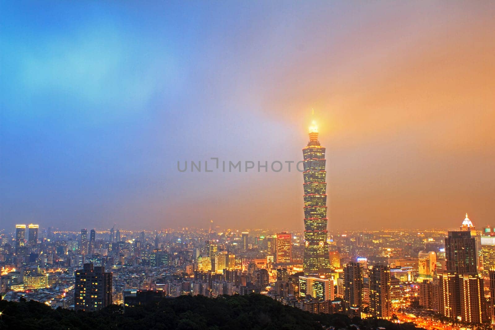 Nice view of Taipei City, Taiwan for adv or others purpose use