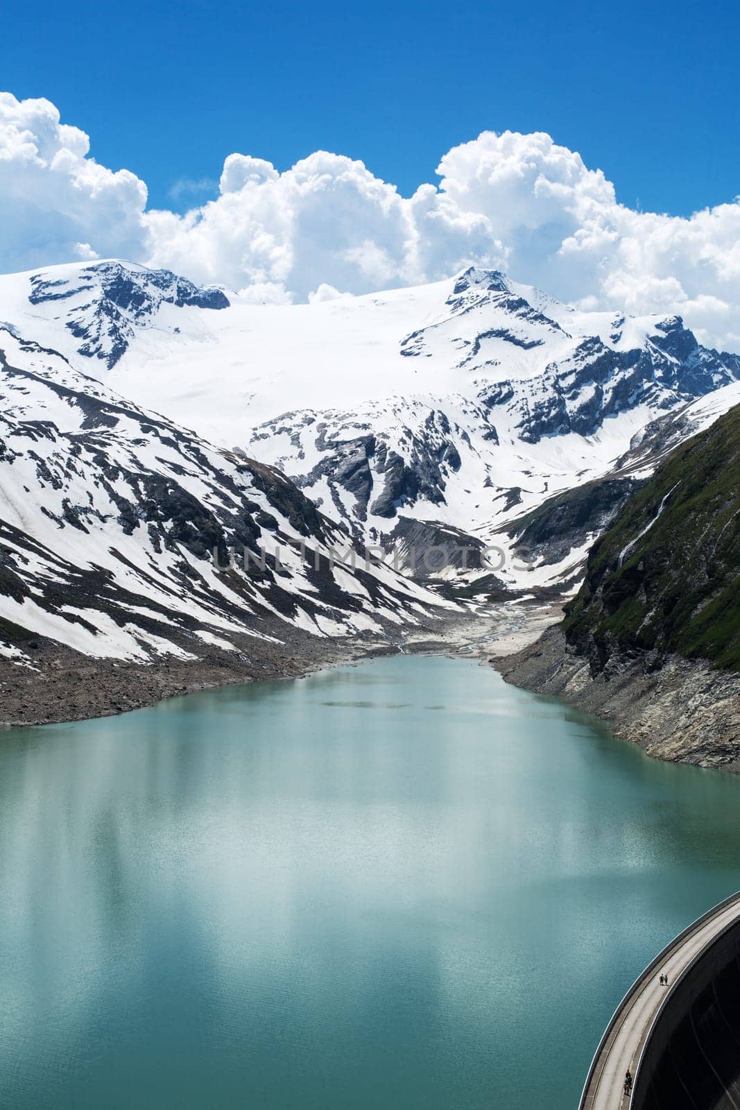 Reservoir in the Alps,Kaprun hydroelectric power station in the Hohe Tauern