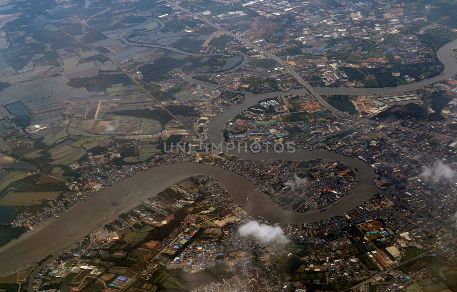 Agriculture on the outskirts of the city of Bangkok in Thailand in South East Asia.
