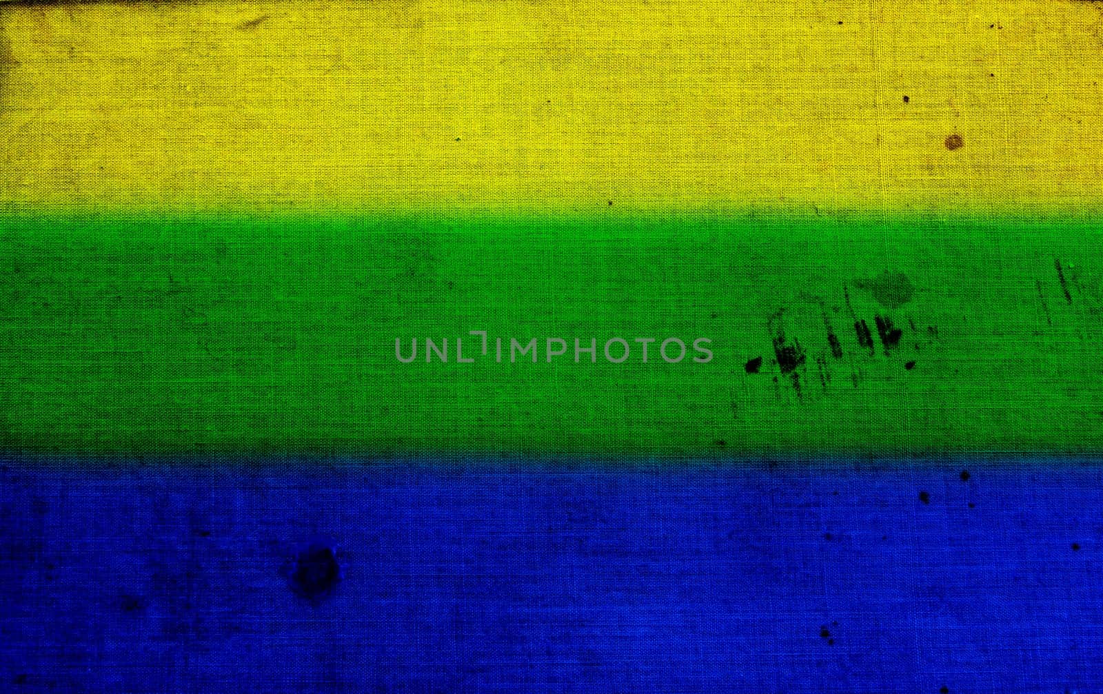 Vintage photo with the colors of the brasil flag