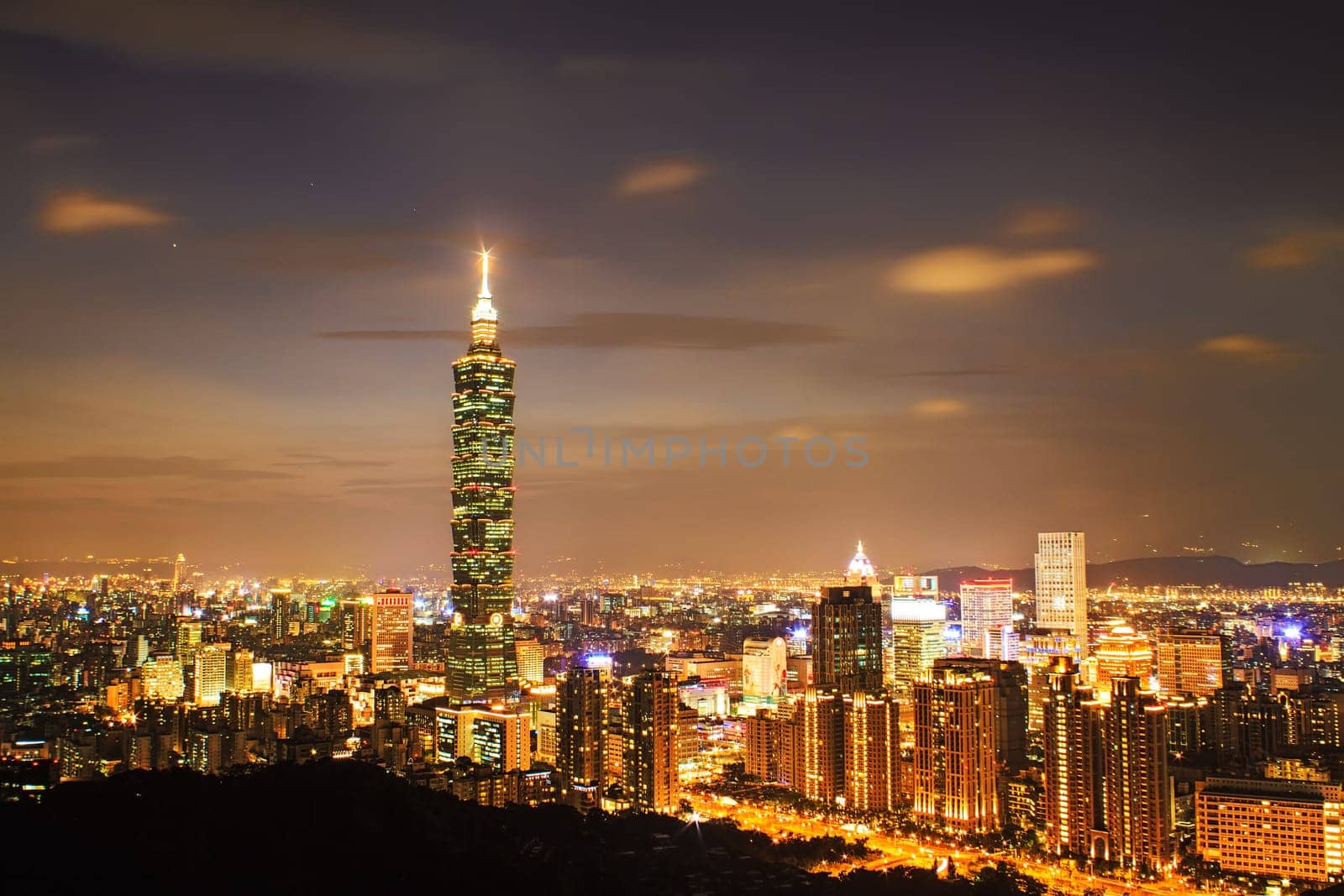 Nice view of Taipei night, Taiwan for adv or others purpose use