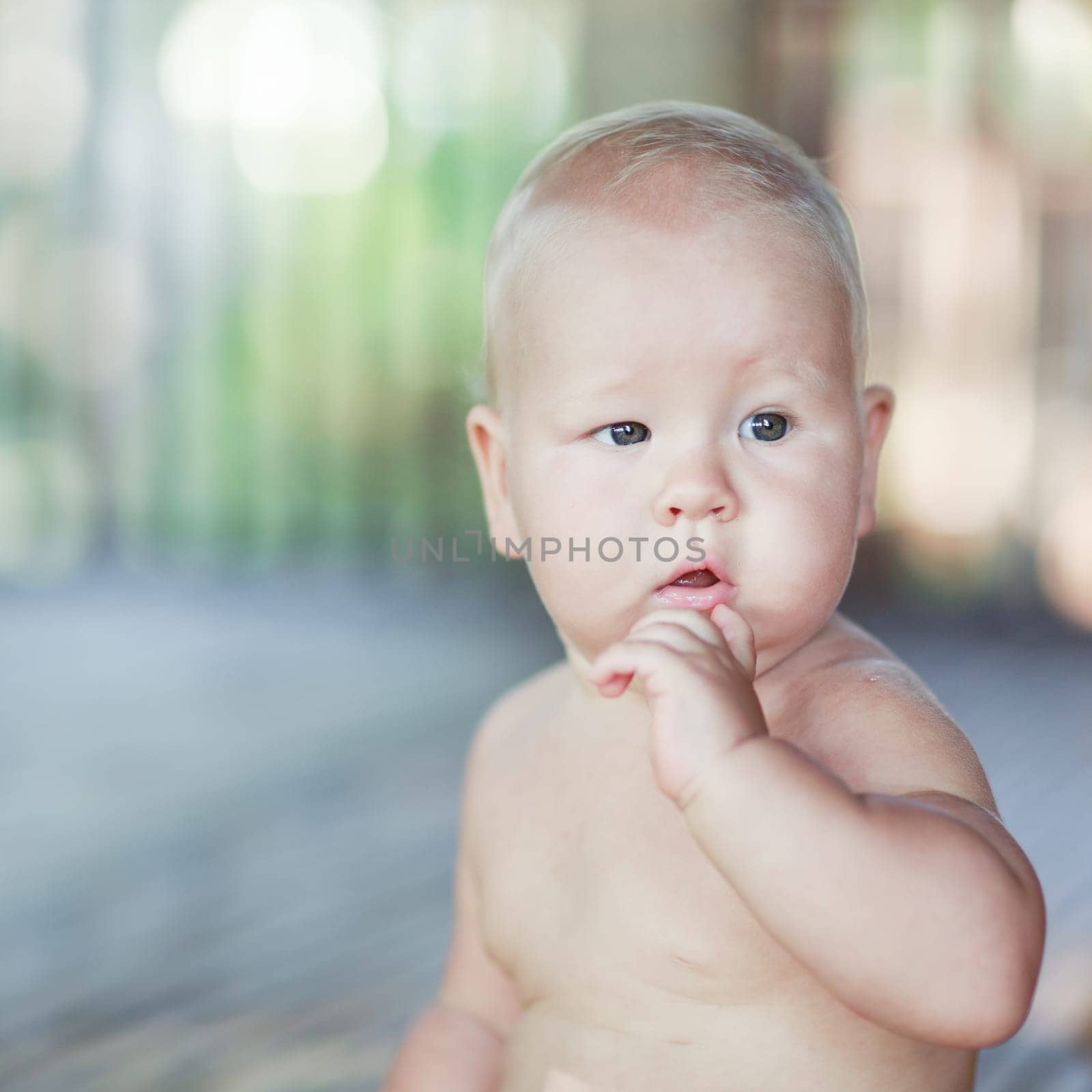 Cute baby indoor portrait