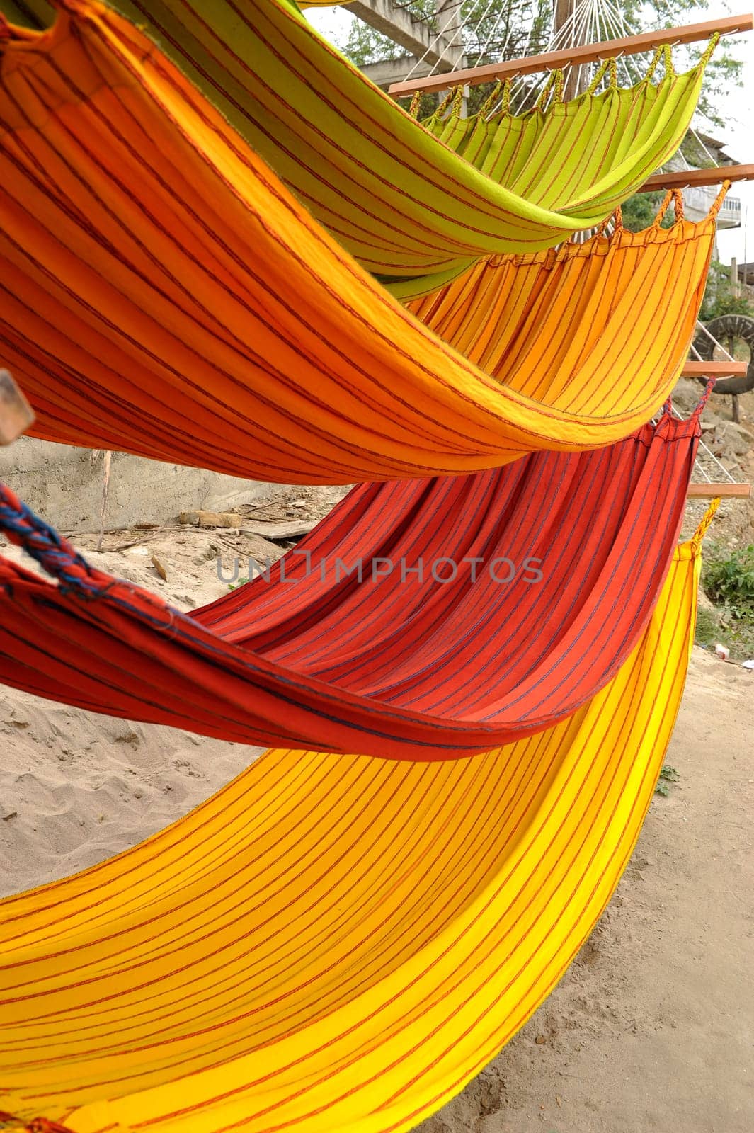 Hammocks, market place in Ecuador