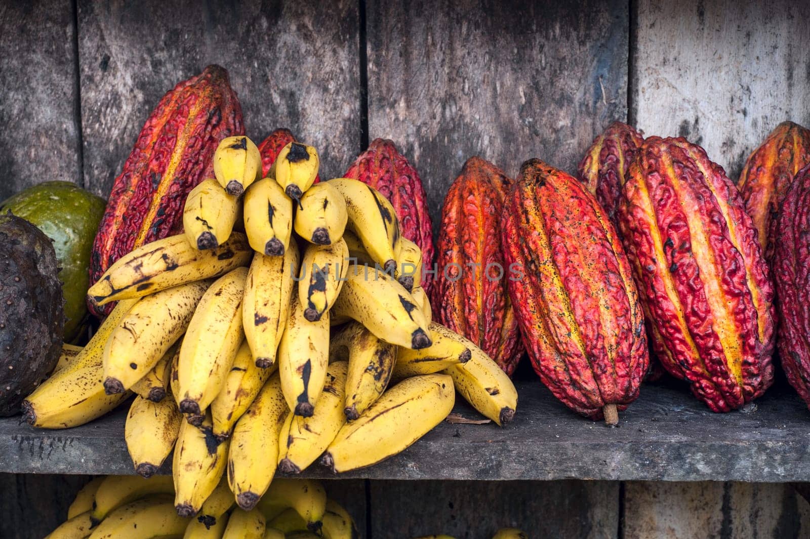 Latin America Fruit street market, Ecuador