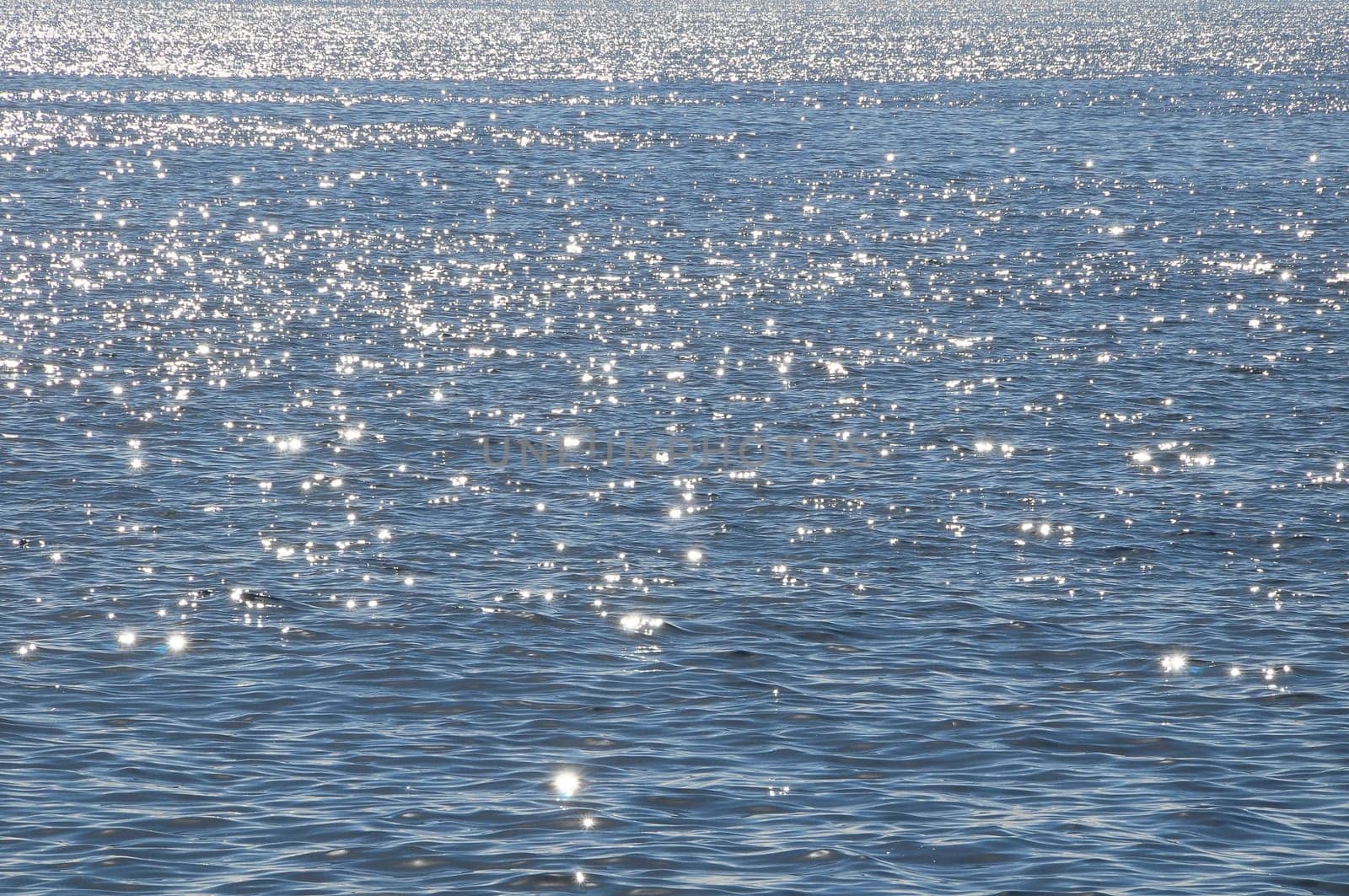 Blue Water Waves Texture on the Atlantic Ocean