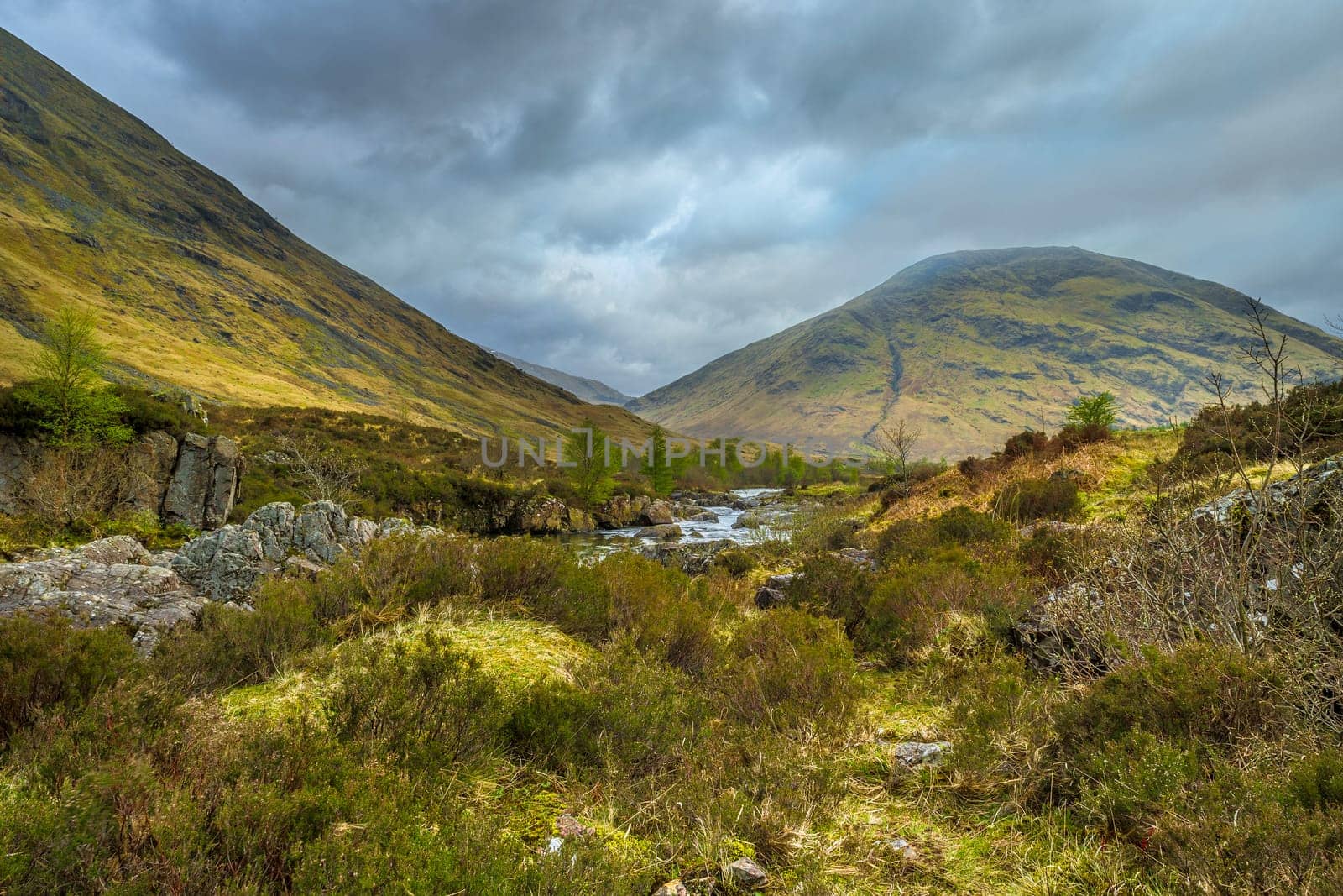 Wild River in Glen Coe Valley