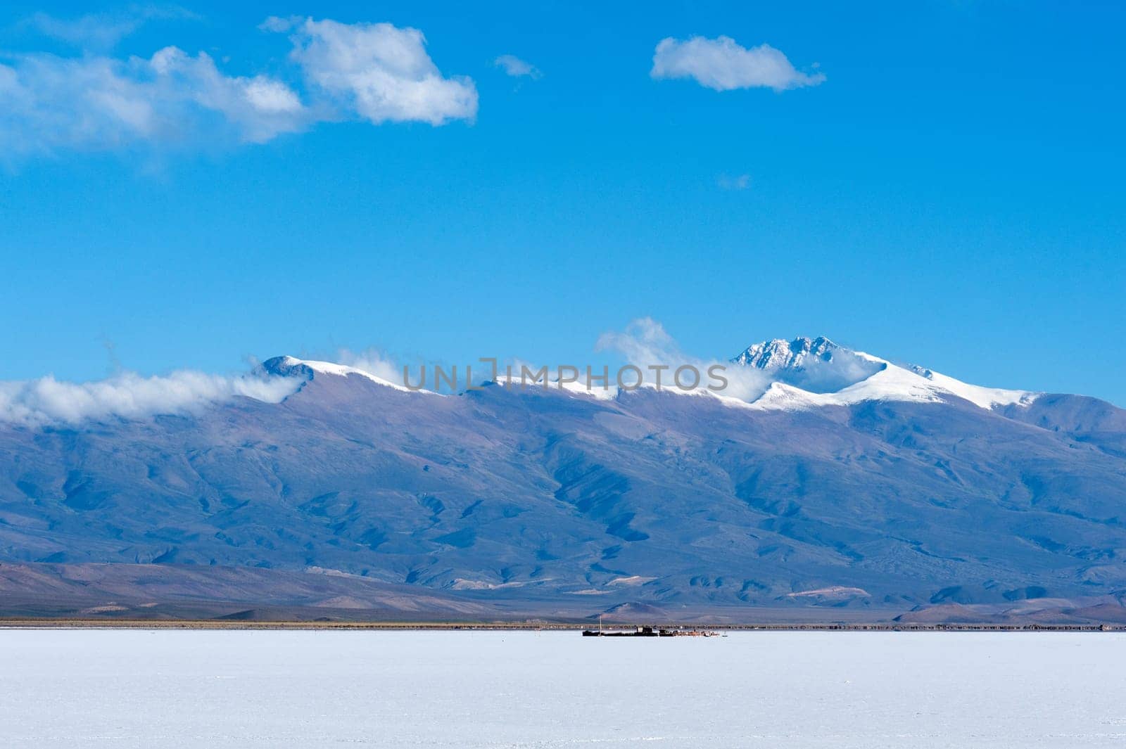 Salinas Grandes on Argentina Andes is a salt desert in the Jujuy Province. It is of industrial importance for its sodium and potassium mines. Salar de Uyuni is also located in the same region