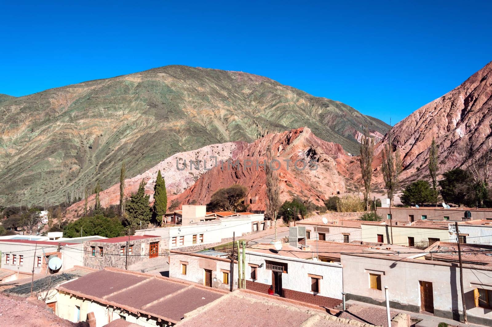 Purmamarca, Quebrada de Humahuaca, Hill of Seven Colours, Andes, Chile-Argentina-Bolivia border