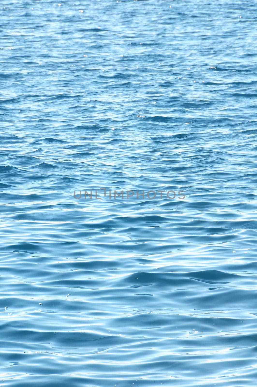 Blue Water Waves Texture on the Atlantic Ocean