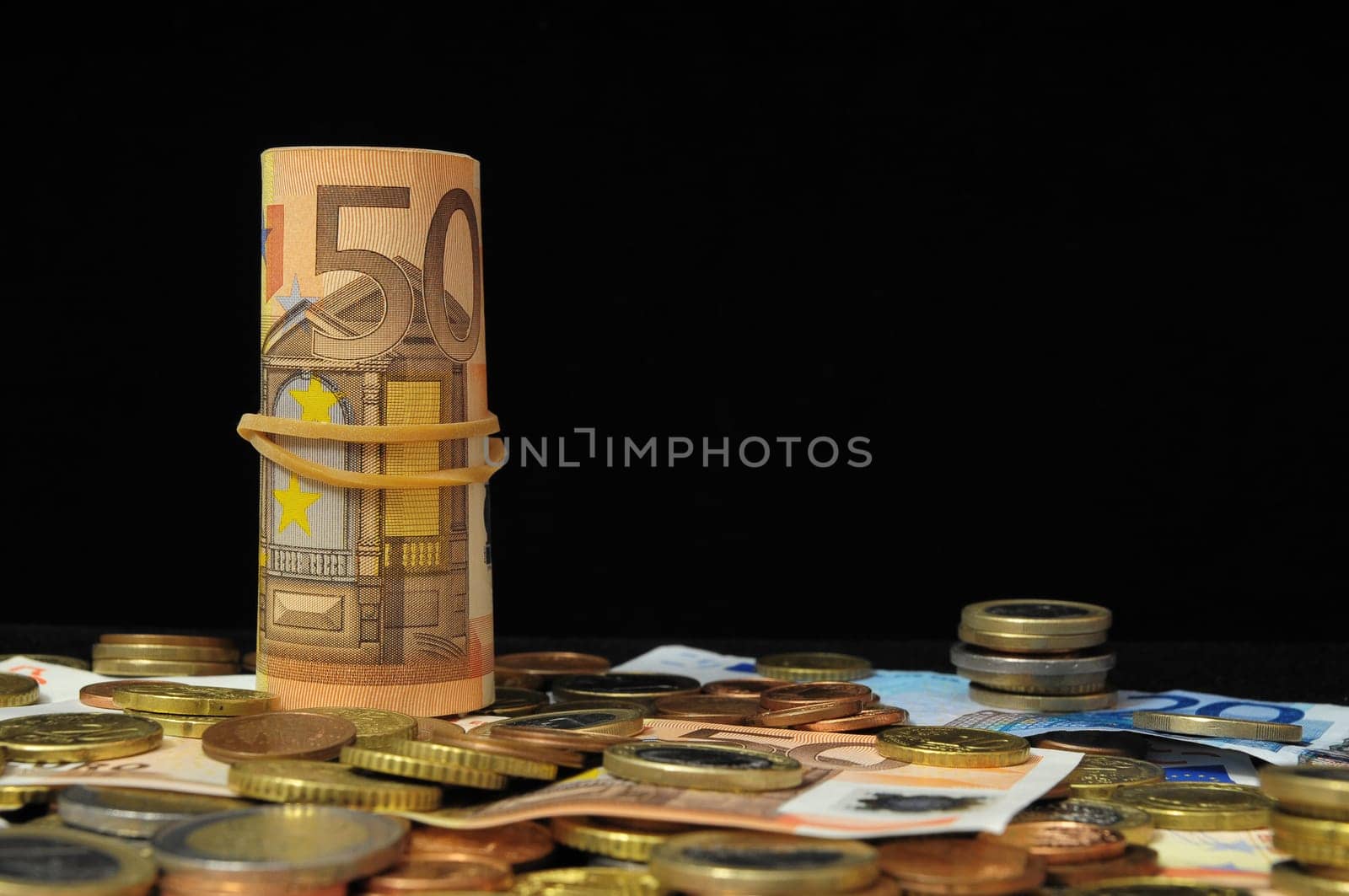 Some Scattered Money Representing Different Markets Financial Concept