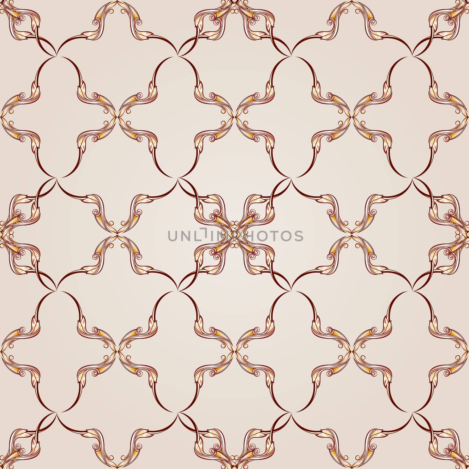 Symmetrical copy patterns on the light background.