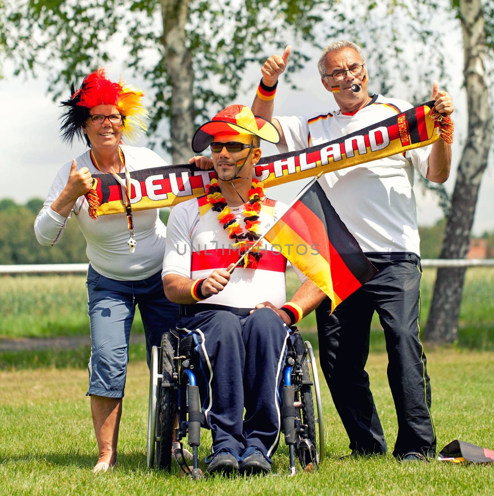 cheering football fans