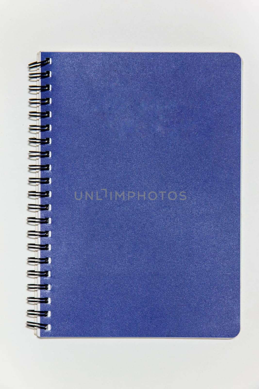 purple notebook isolated on white background