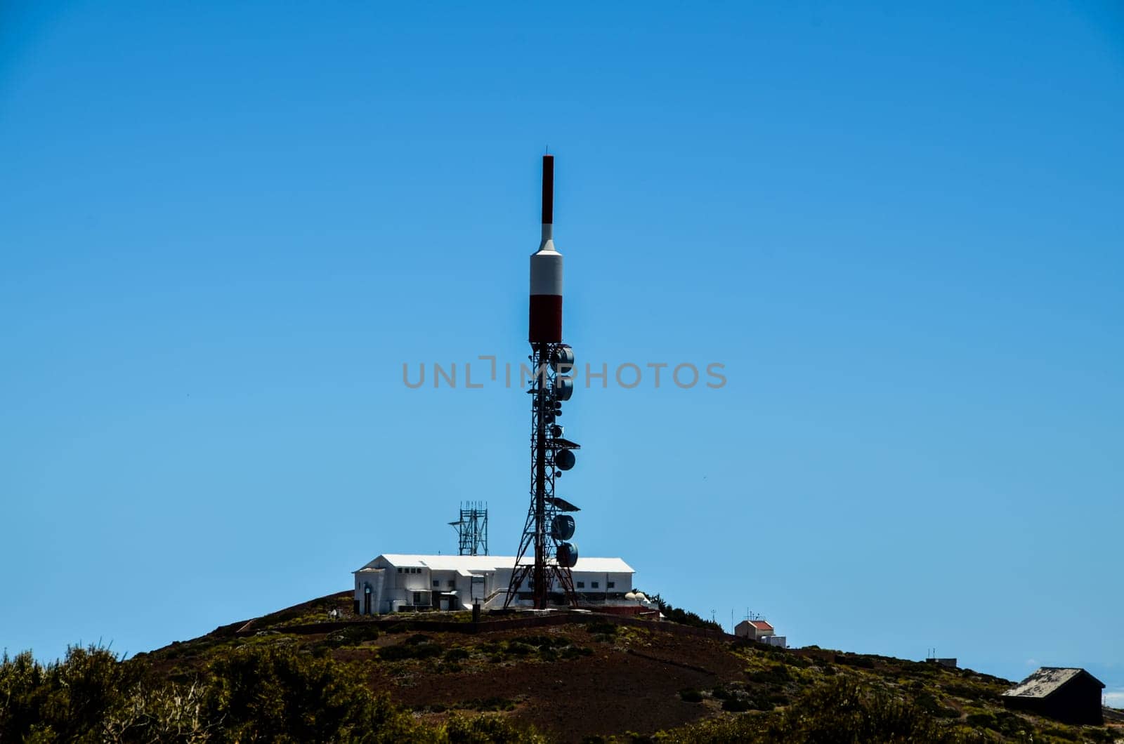 Telescopes of the Teide Astronomical Observatory in Tenerife, Spain.