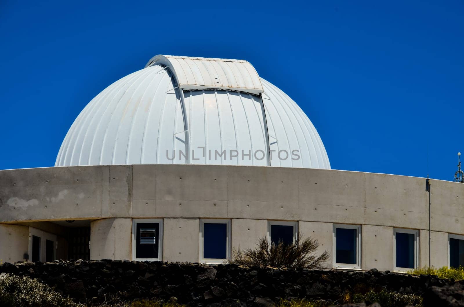 Telescopes of the Teide Astronomical Observatory in Tenerife, Spain.