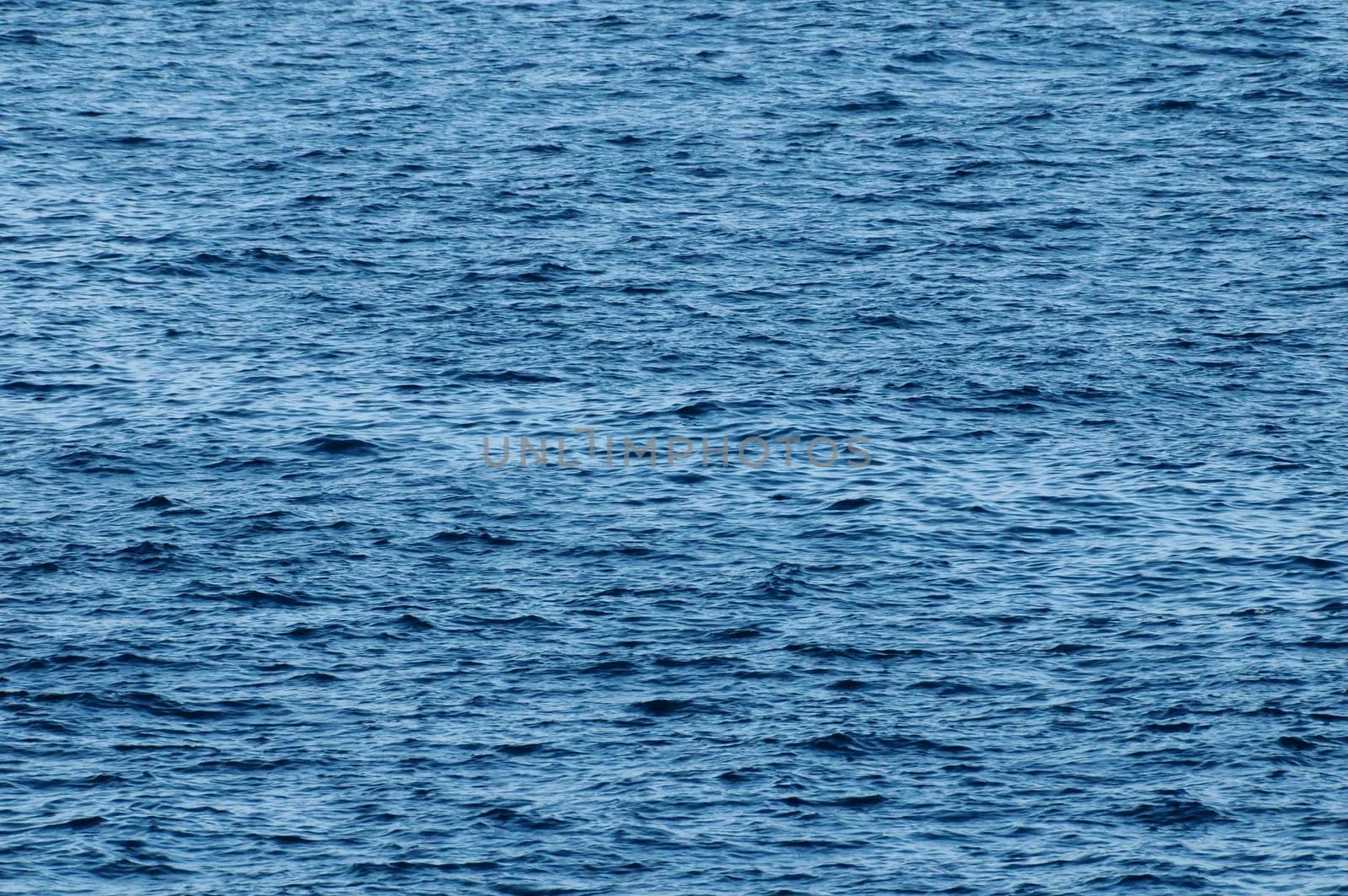 Blue Water Texture Pattern at Noon on the Atlantic Ocean
