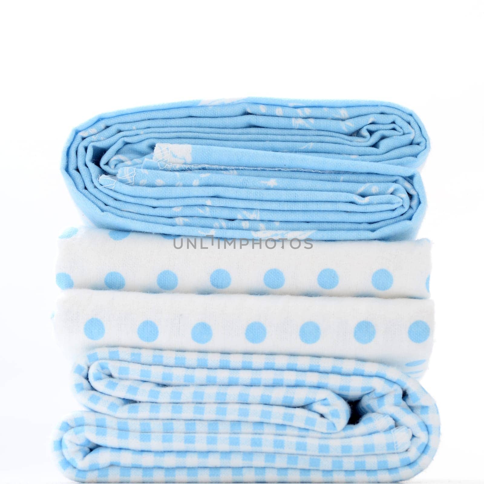 A close up shot of baby bed sheets