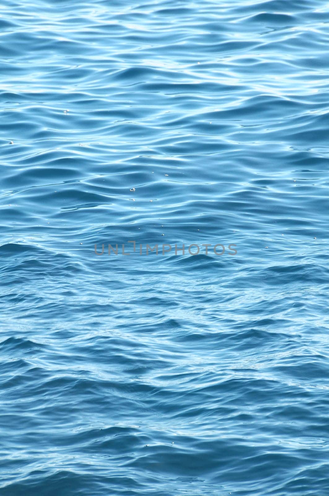 Blue Water Waves Texture on the Atlantic Ocean