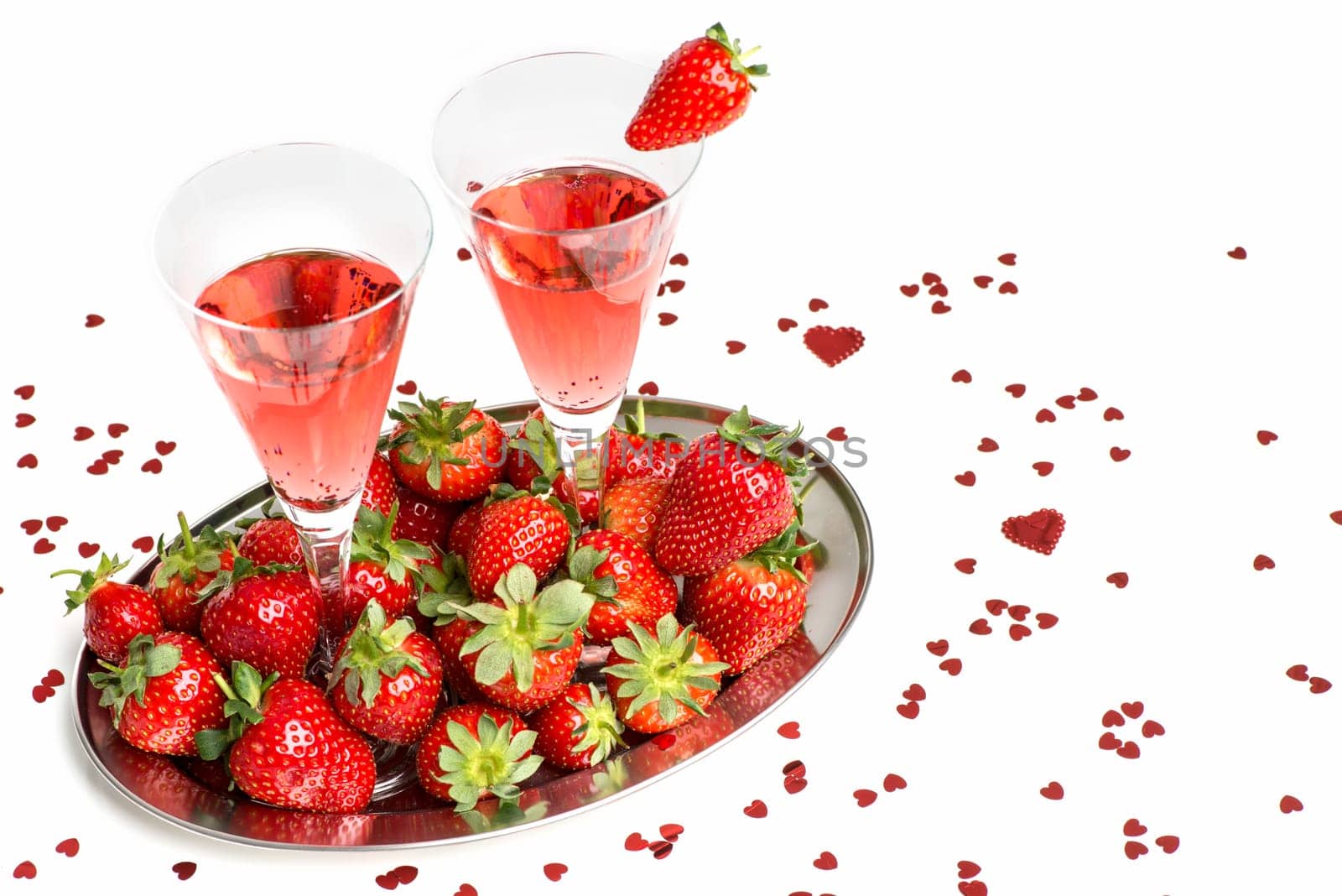 Sparkling wine breakfast