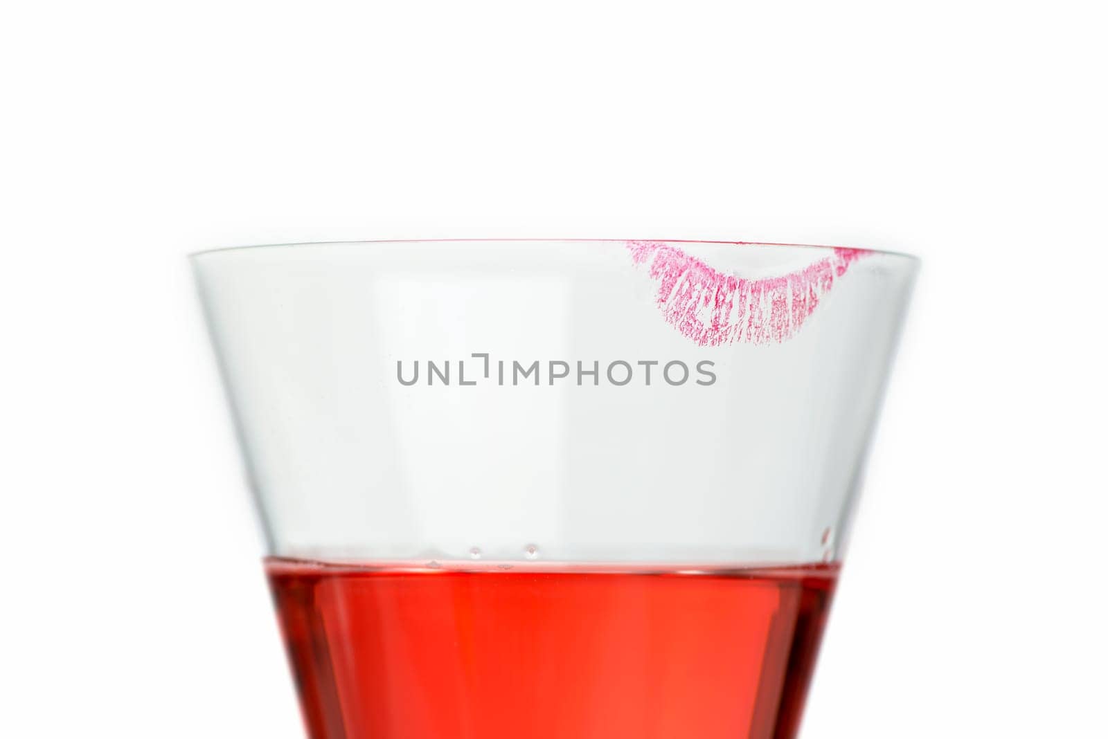 Lipstick on the glass