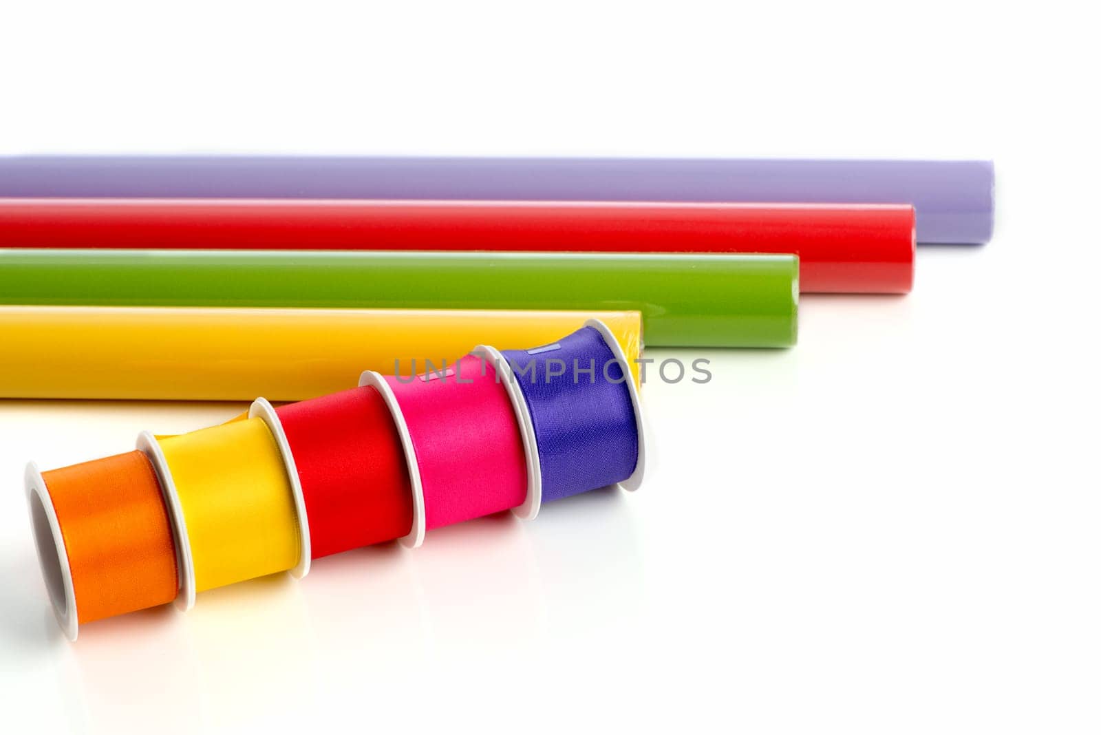 Wrapping paper with ribbon