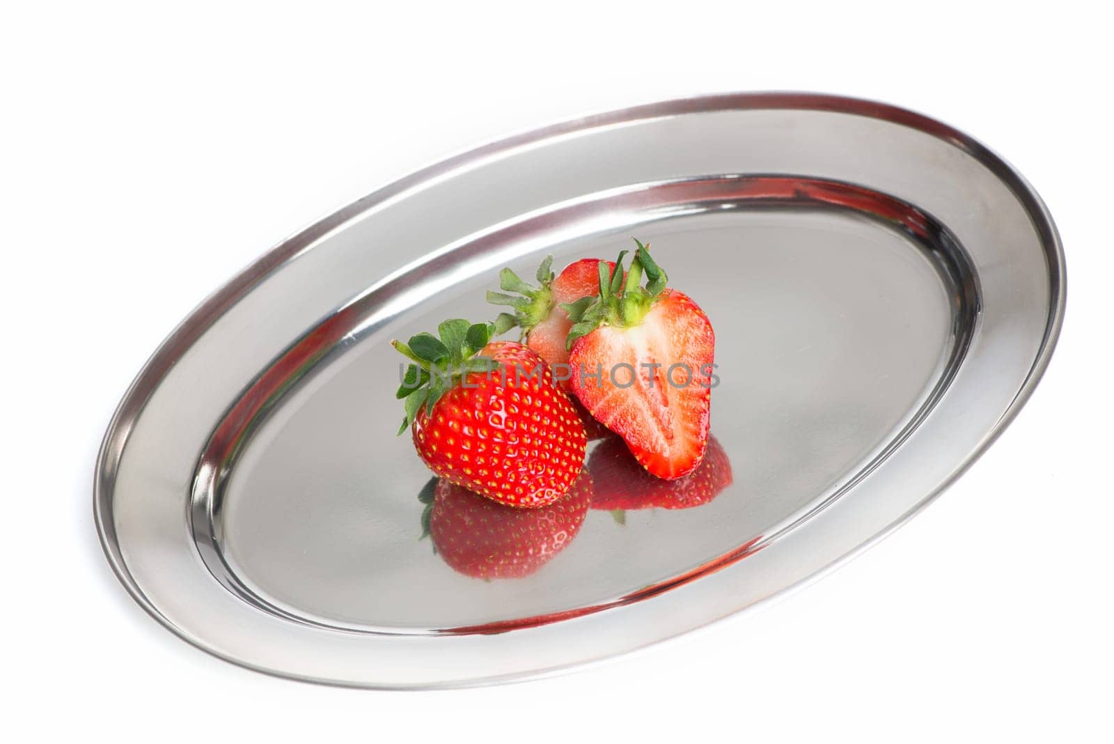 Strawberries on tray