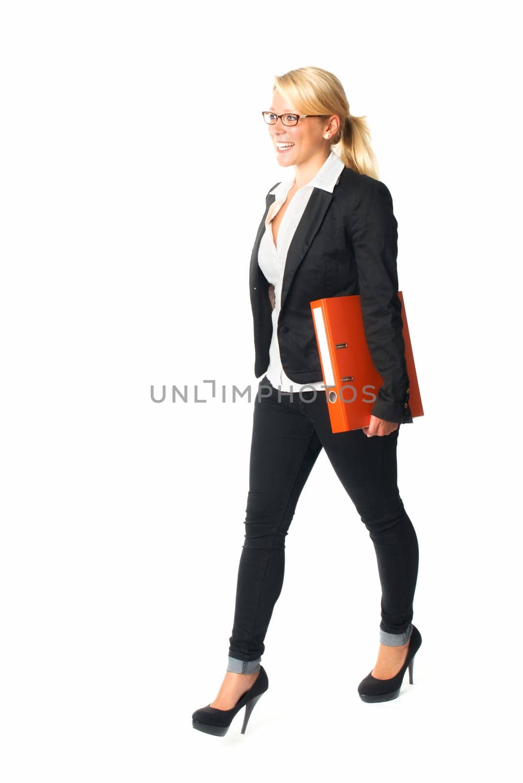 Businesswoman with documents
