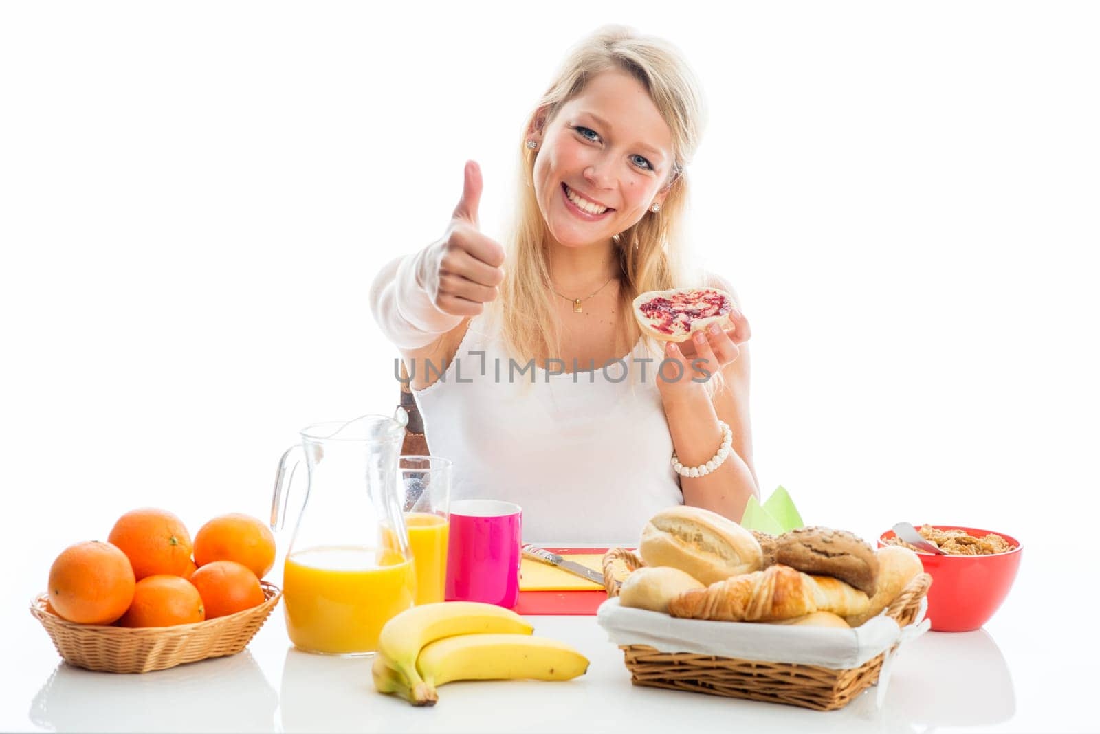 Breakfast on a laptop