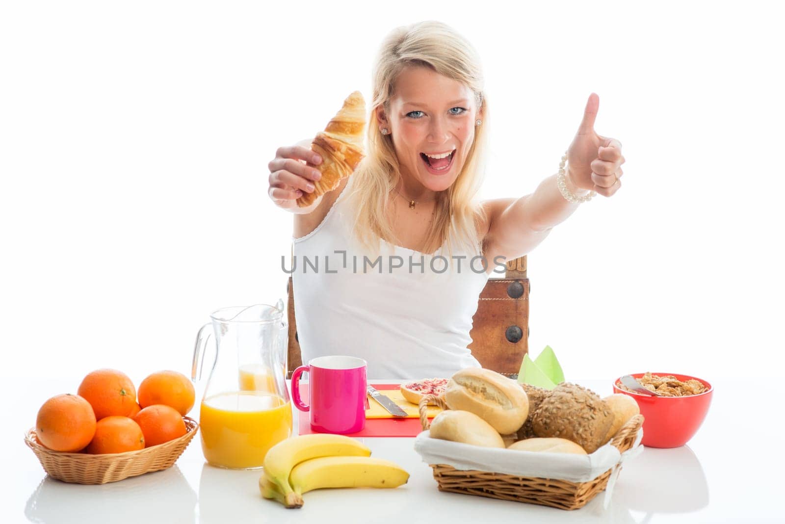 Thumbs up for a healthy breakfast