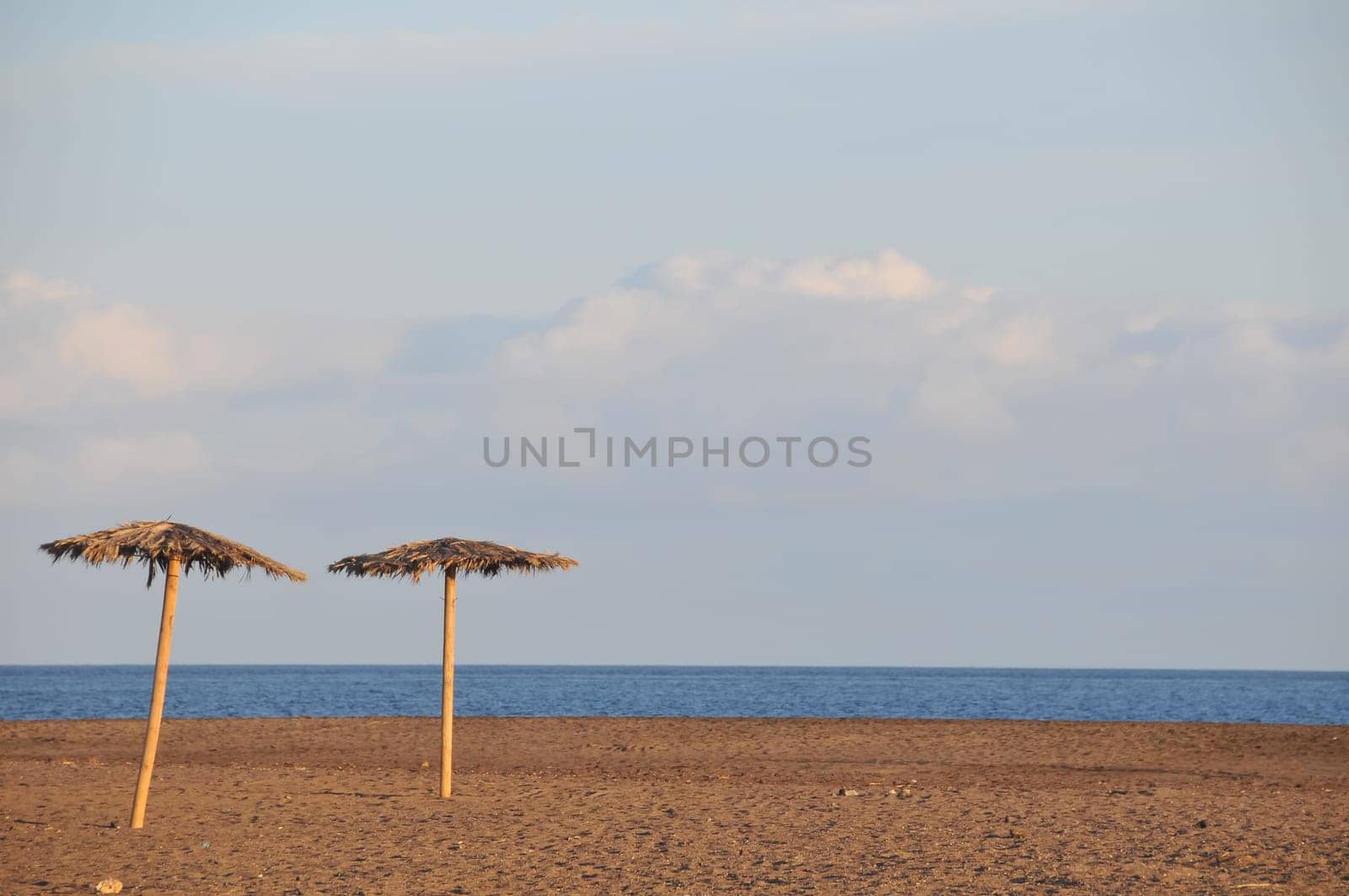 Beach Umbrella in Tenerife Canary Islands Spain Europe