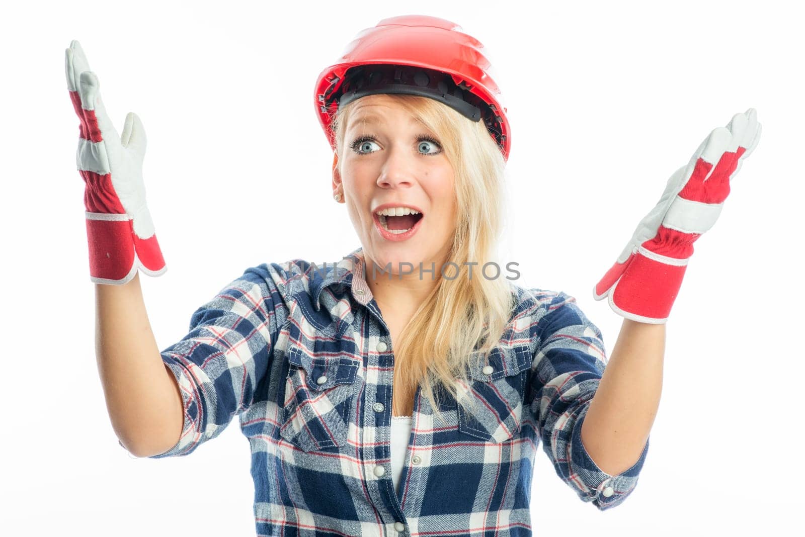Excited craftsman