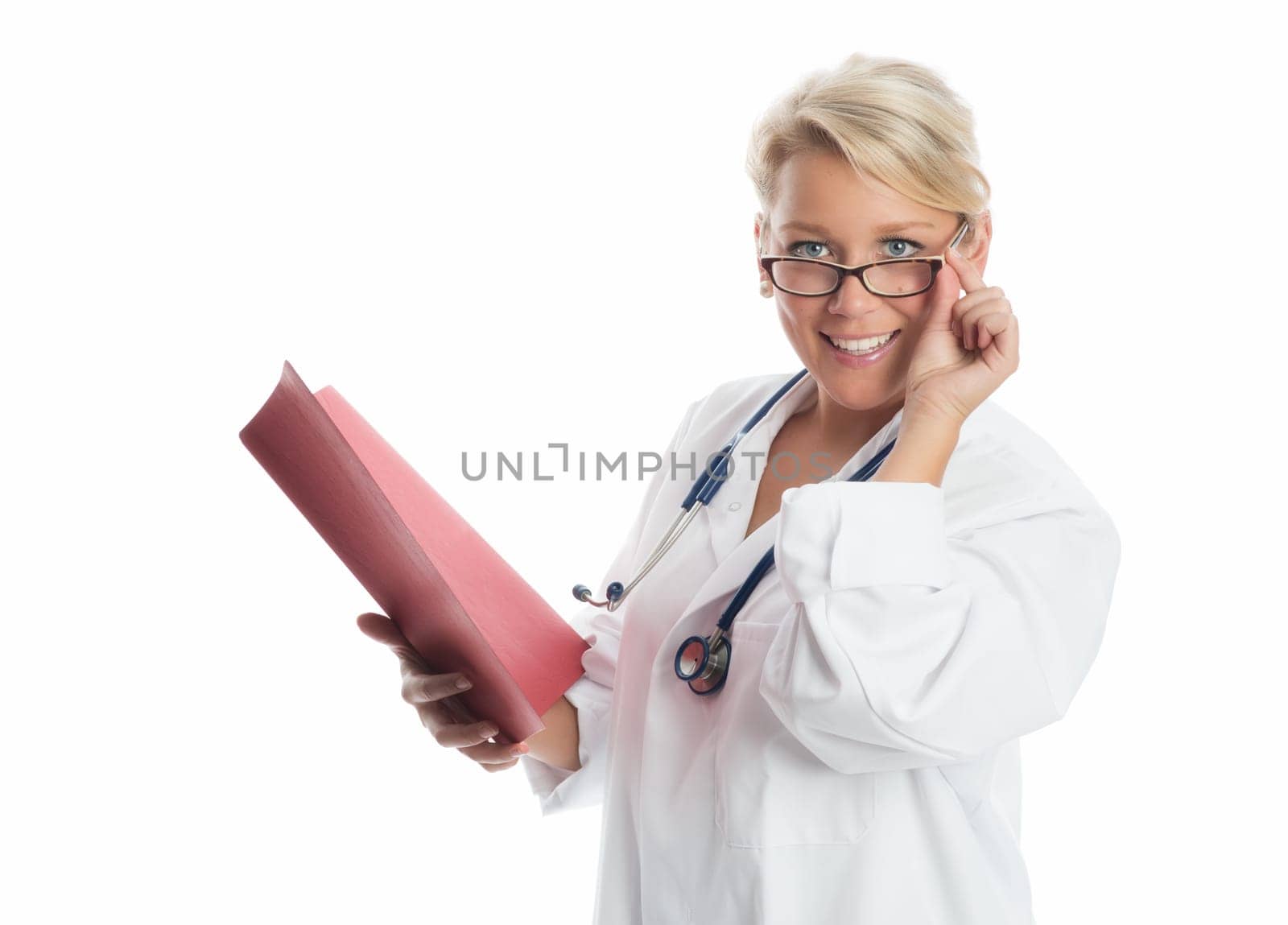 Doctor with a folder of findings