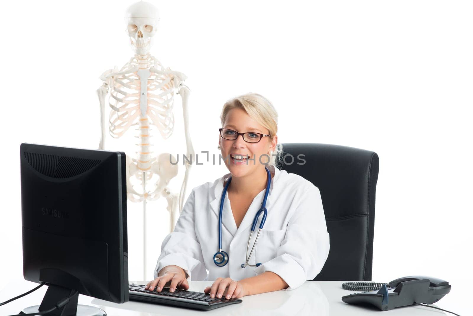 Doctor at the desk