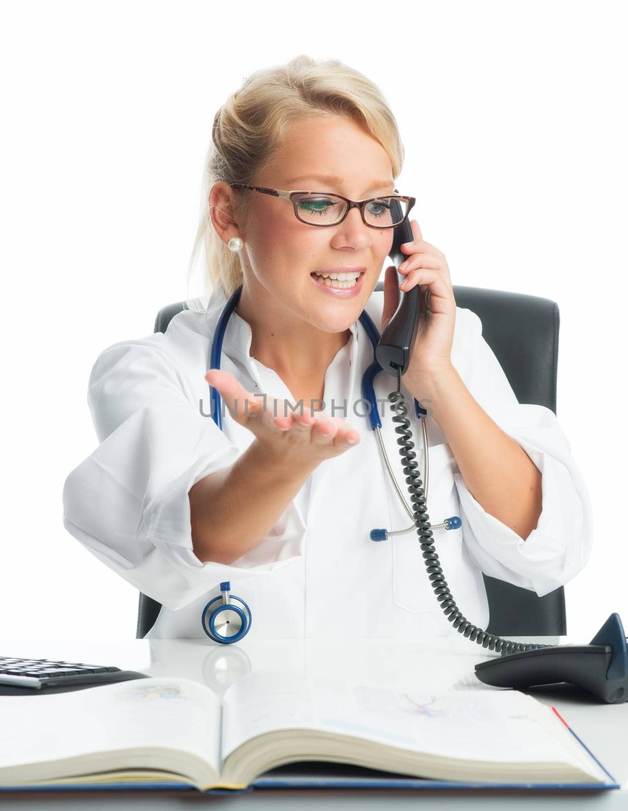 Doctor on the phone