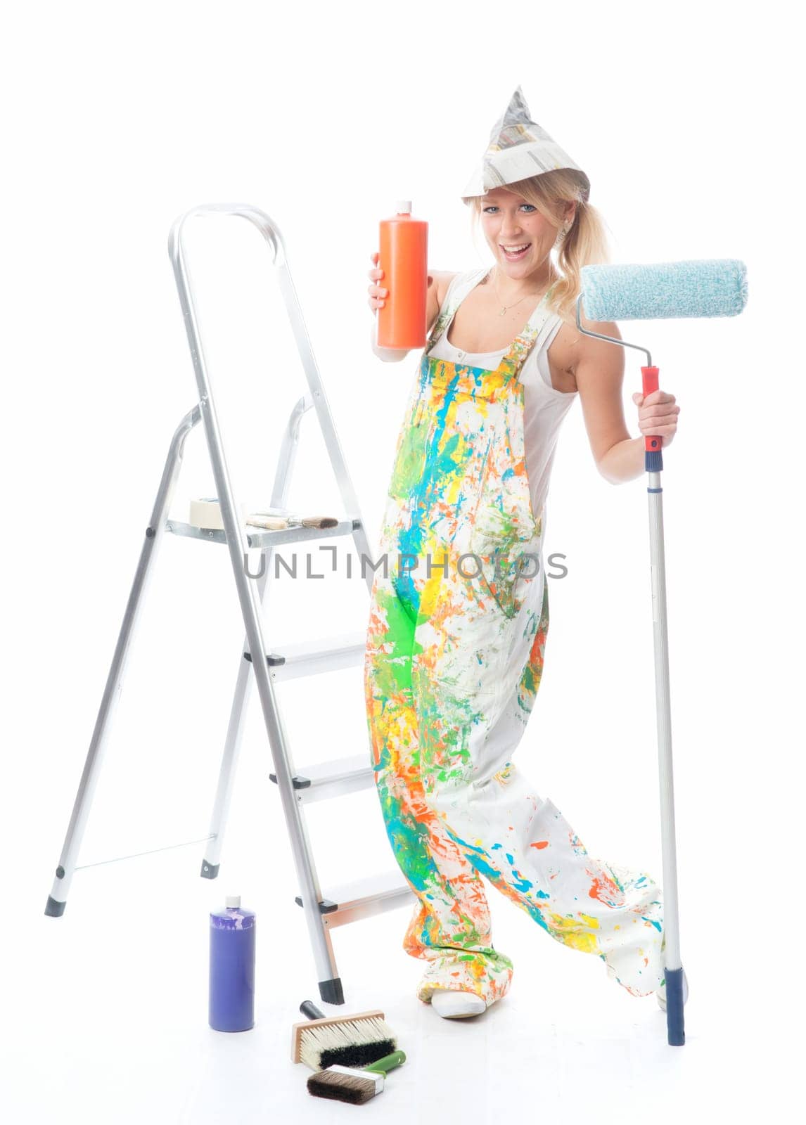 Painters with painter's colours