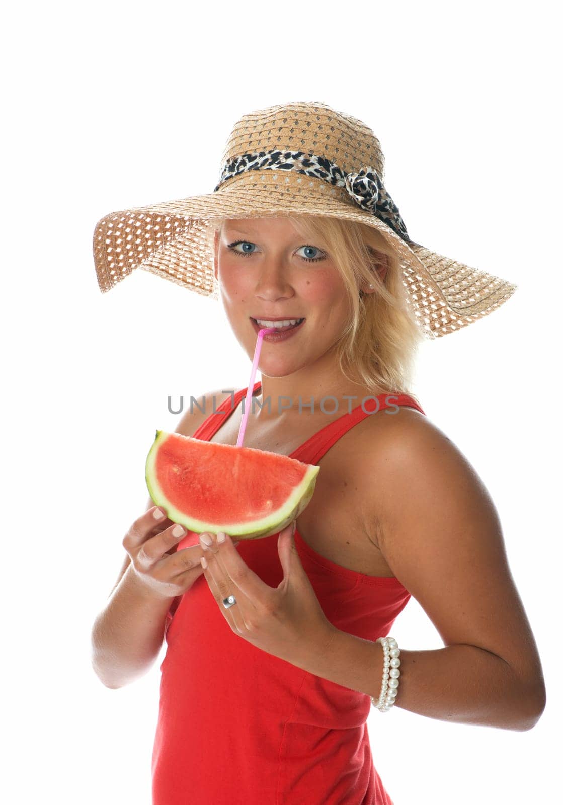 Drinking fruit juice