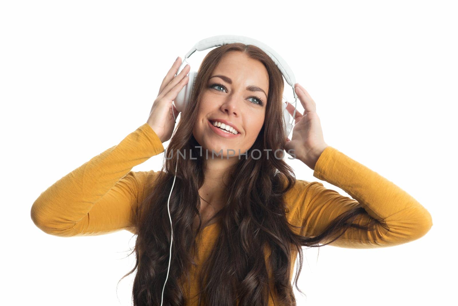 Young woman with headphones
