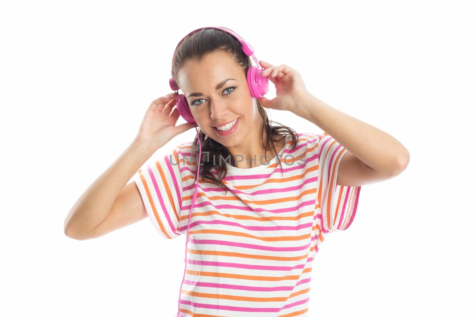 Young woman with headphones