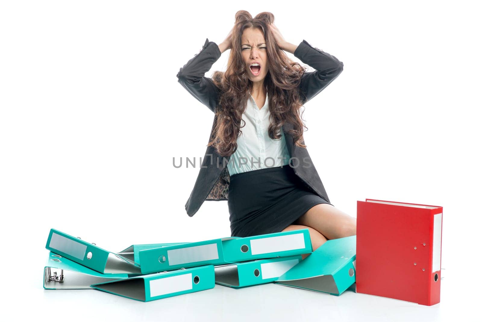 File folders fall to the ground