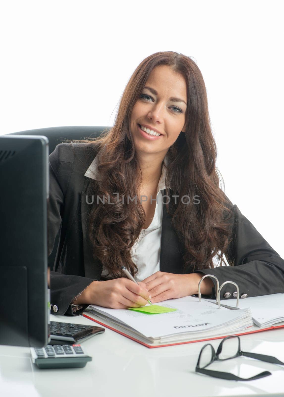 Businesswoman on PC