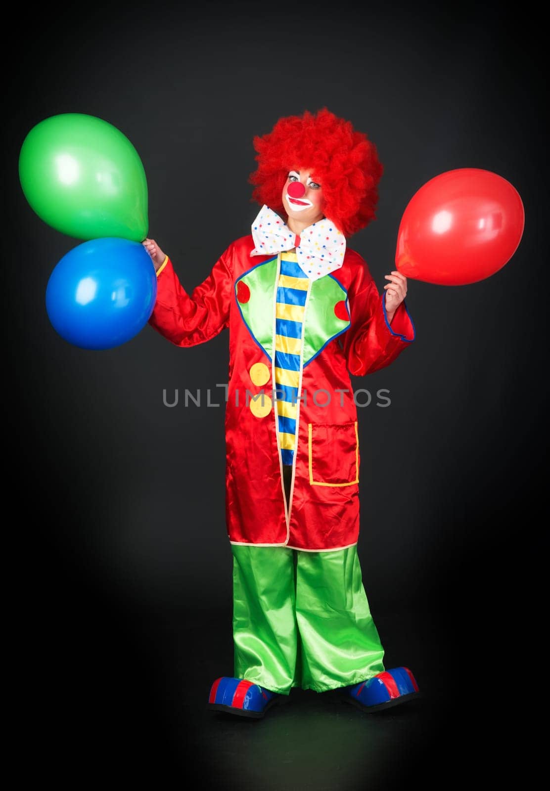Clown with balloons