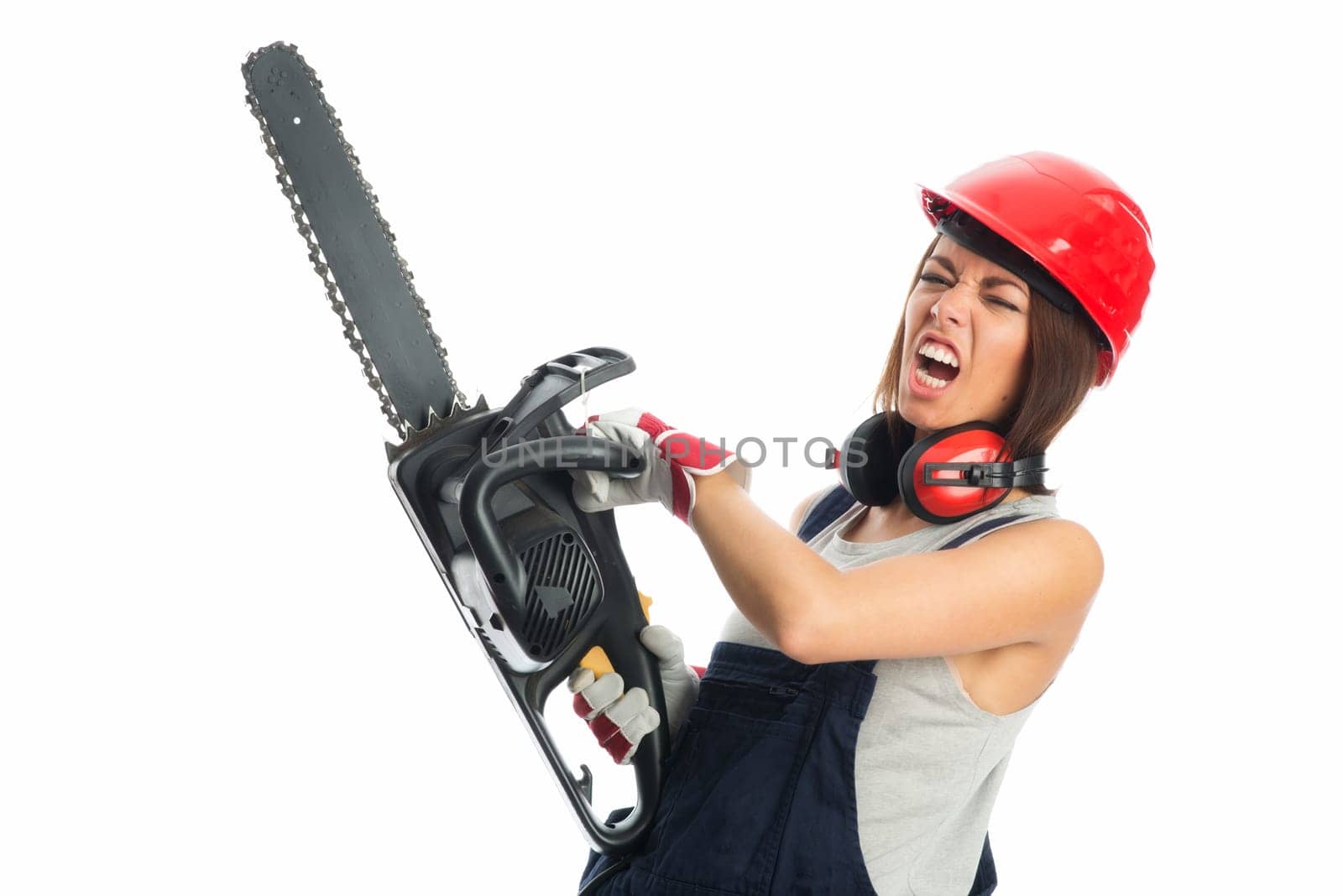 Young girl with chain saga