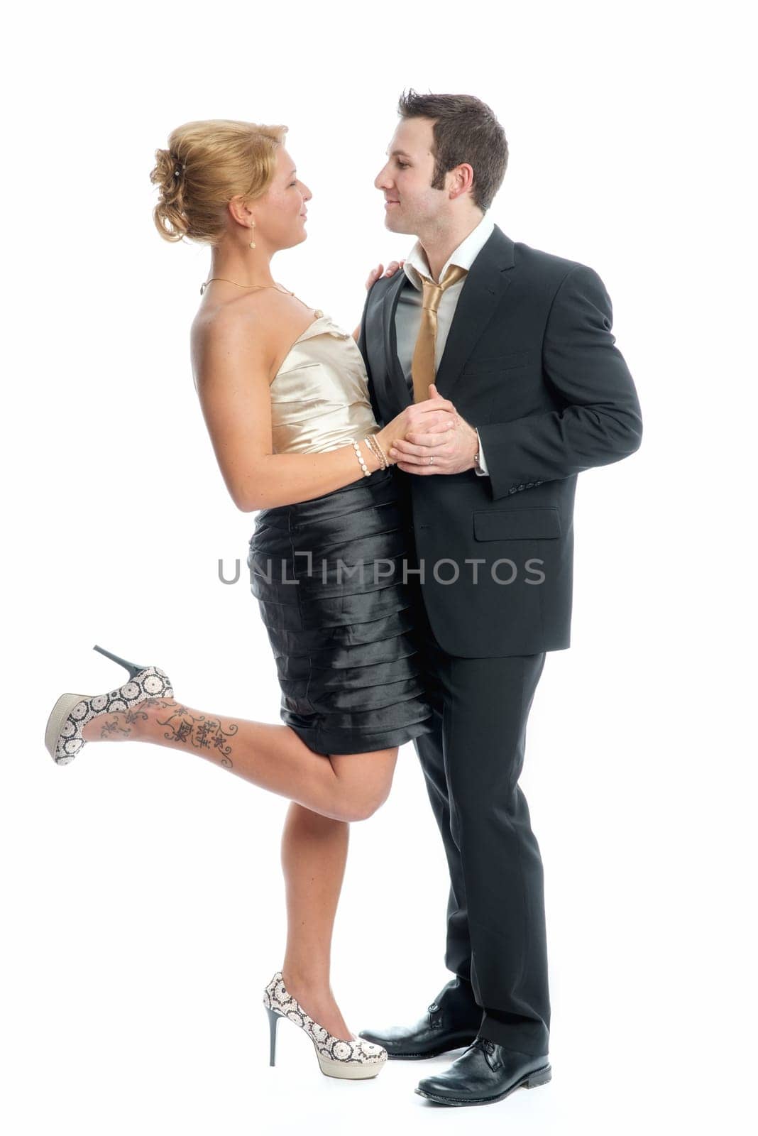 Young couple dancing