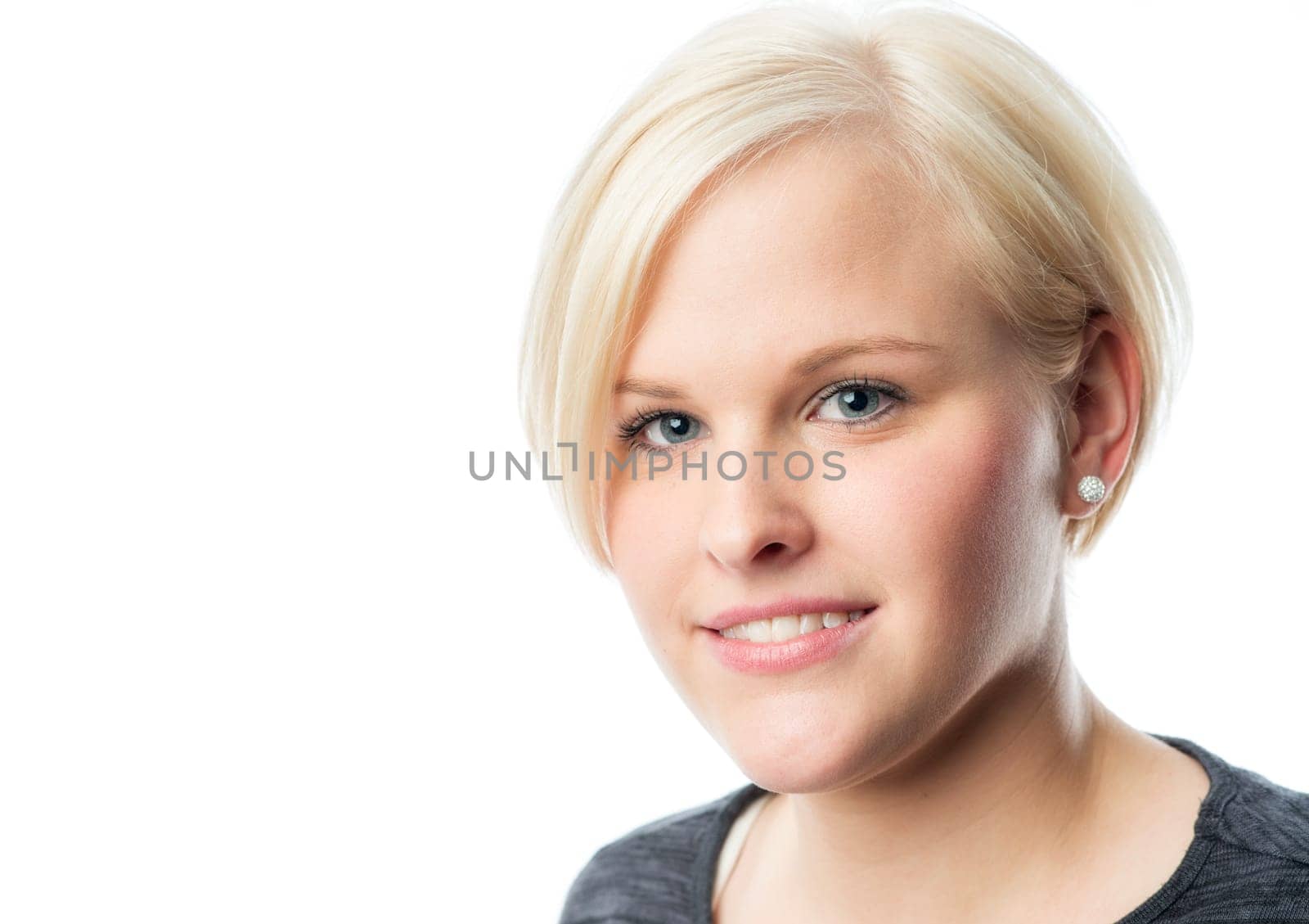 Blonde girl's face