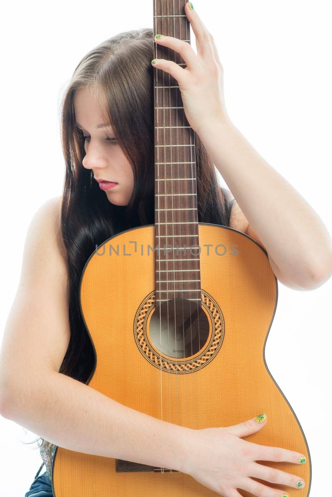 Young girl with guitar