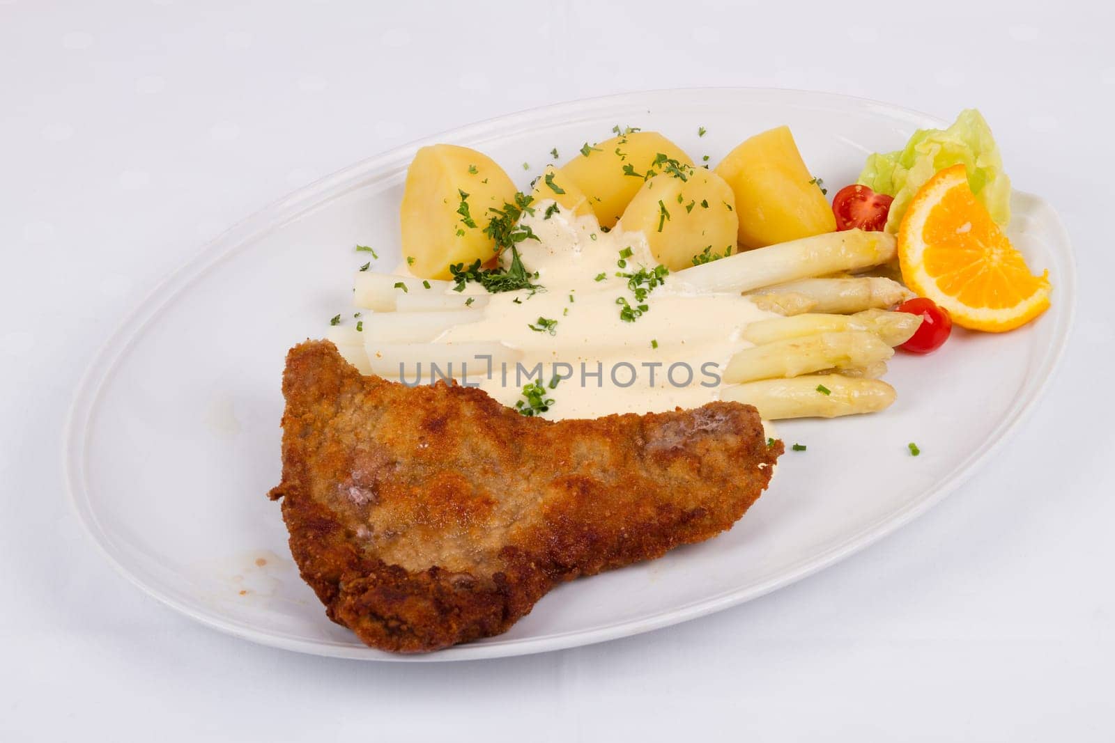 Asparagus with chop