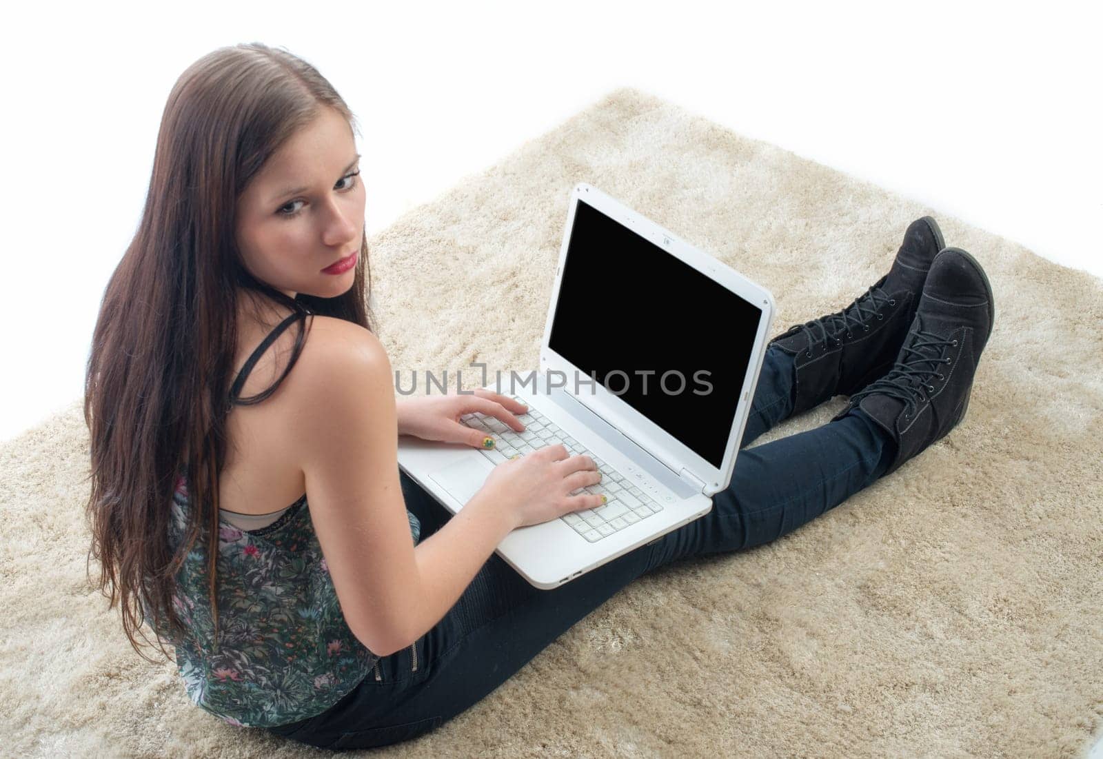 Girl on laptop