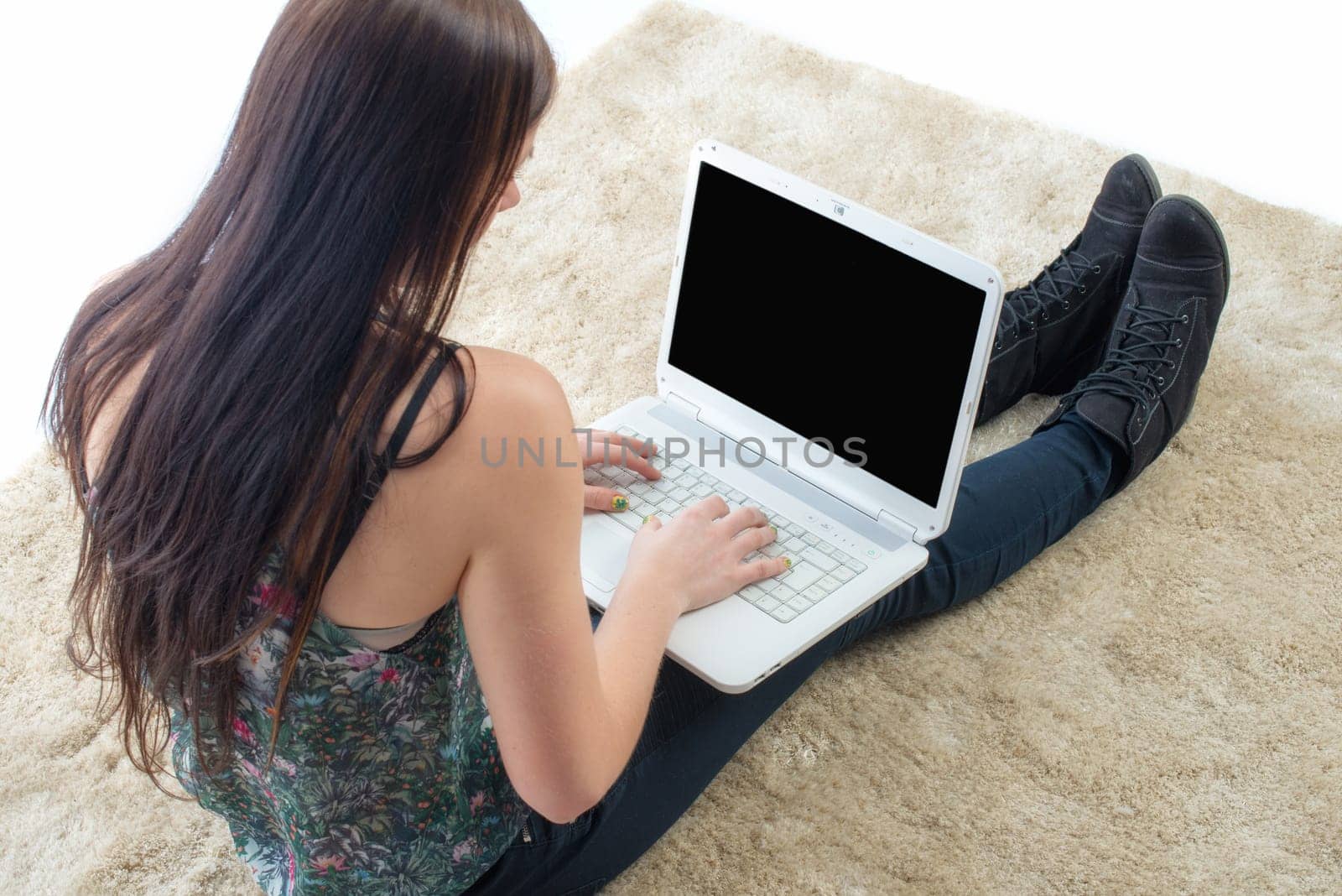 Young woman on laptop